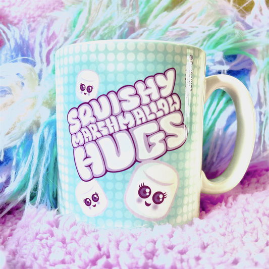 Kawaii Marshmallow Hugs Mug - Pick Me Up Gifts - Coffee Lover - Gifts For Tea Lovers