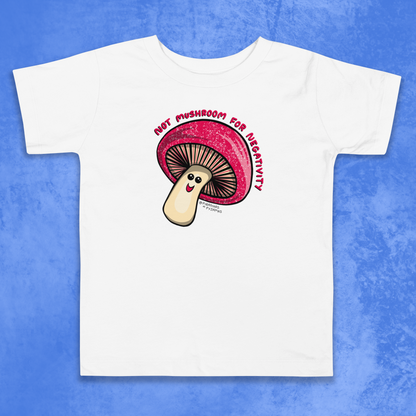 Kawaii Mushroom T-shirt - Unisex Toddler Tee - 2 to 5 years - Motivational T-shirt