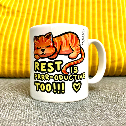 Kawaii Kitty Mug - Self Care - Motivational Mug - Coffee Lover - Gifts For Tea Lovers