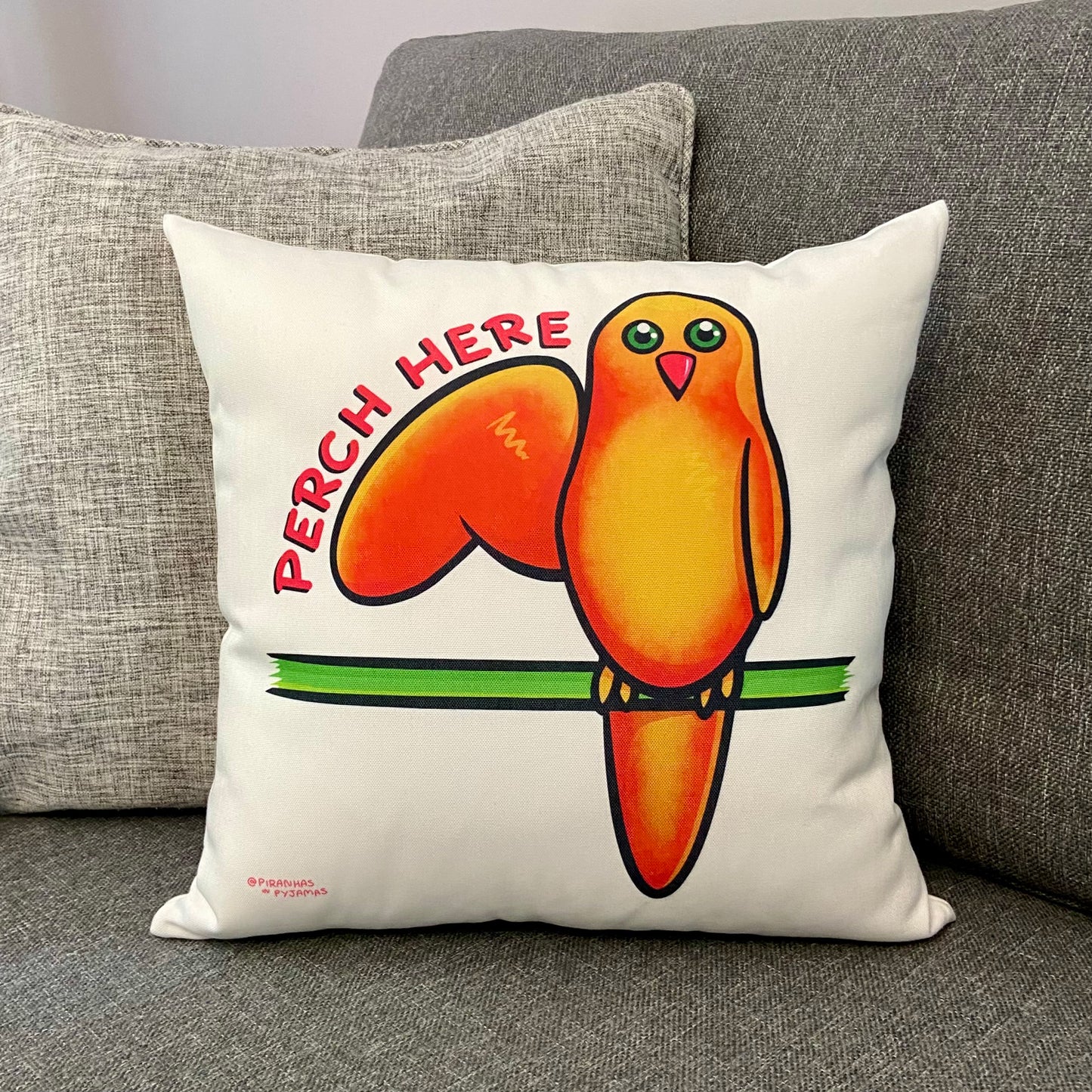 Cute Bird Cushion - Punny - Quirky Home - Relax - Gifts For Bird Lovers