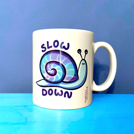 Kawaii Snail Mug - Slow Down - Snail Pace - Self Care - Novelty Gift - Calm