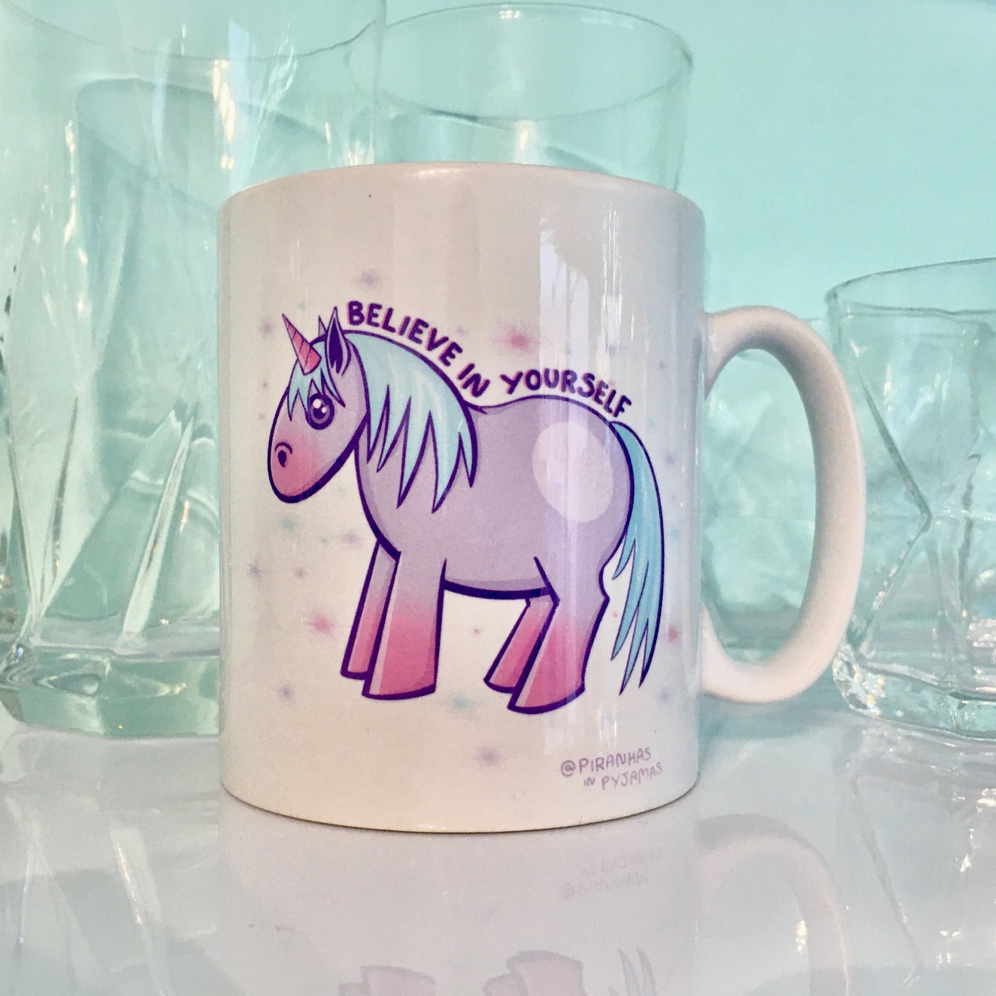 Unicorn Mug - Believe In Yourself - Motivational Gifts - Coffee Lover - Gifts For Tea Lovers